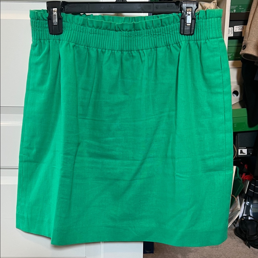 Women's Vibrant Green Mini Skirt